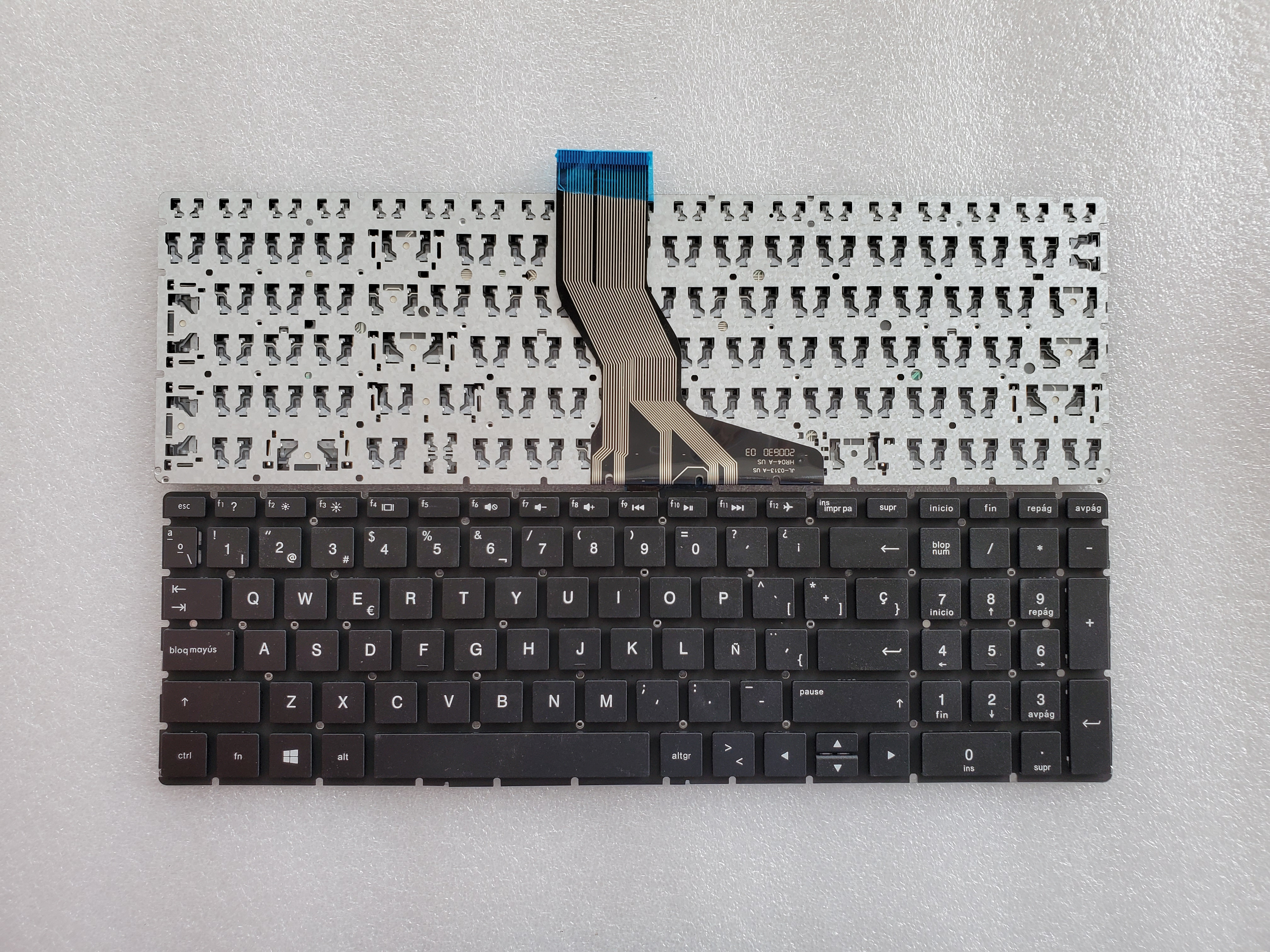 Picture of New Replacement Laptop Keyboard For HP 15-BS small carriage return BLACK (OEM) SP Layout